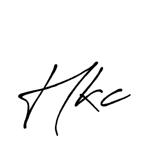 Create a beautiful signature design for name Hkc. With this signature (Antro_Vectra_Bolder) fonts, you can make a handwritten signature for free. Hkc signature style 7 images and pictures png