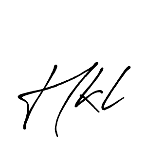 Design your own signature with our free online signature maker. With this signature software, you can create a handwritten (Antro_Vectra_Bolder) signature for name Hkl. Hkl signature style 7 images and pictures png