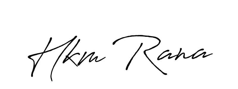 Create a beautiful signature design for name Hkm Rana. With this signature (Antro_Vectra_Bolder) fonts, you can make a handwritten signature for free. Hkm Rana signature style 7 images and pictures png