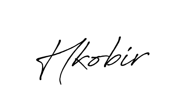 Use a signature maker to create a handwritten signature online. With this signature software, you can design (Antro_Vectra_Bolder) your own signature for name Hkobir. Hkobir signature style 7 images and pictures png