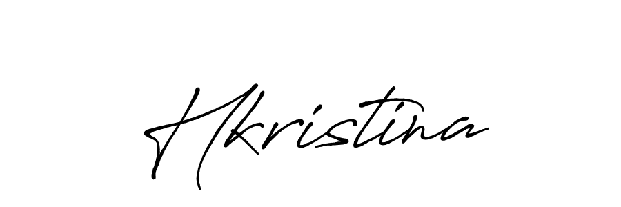 Make a beautiful signature design for name Hkristina. With this signature (Antro_Vectra_Bolder) style, you can create a handwritten signature for free. Hkristina signature style 7 images and pictures png