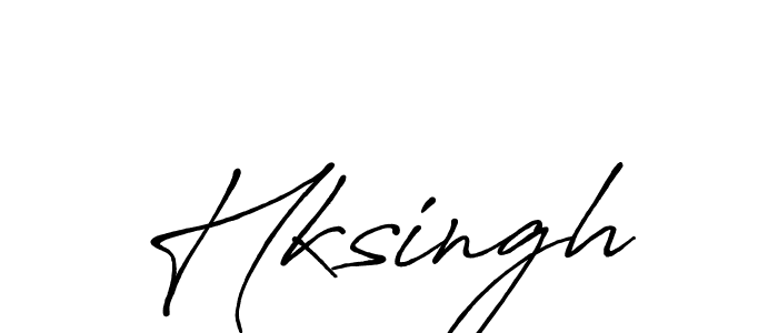 Hksingh stylish signature style. Best Handwritten Sign (Antro_Vectra_Bolder) for my name. Handwritten Signature Collection Ideas for my name Hksingh. Hksingh signature style 7 images and pictures png