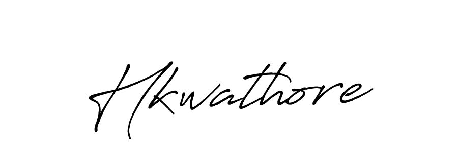 Use a signature maker to create a handwritten signature online. With this signature software, you can design (Antro_Vectra_Bolder) your own signature for name Hkwathore. Hkwathore signature style 7 images and pictures png