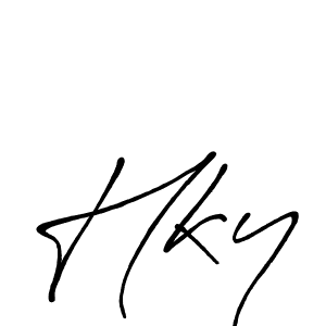 Make a beautiful signature design for name Hky. Use this online signature maker to create a handwritten signature for free. Hky signature style 7 images and pictures png