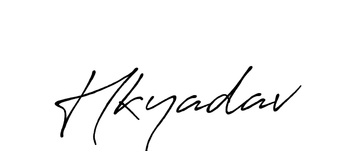 Hkyadav stylish signature style. Best Handwritten Sign (Antro_Vectra_Bolder) for my name. Handwritten Signature Collection Ideas for my name Hkyadav. Hkyadav signature style 7 images and pictures png