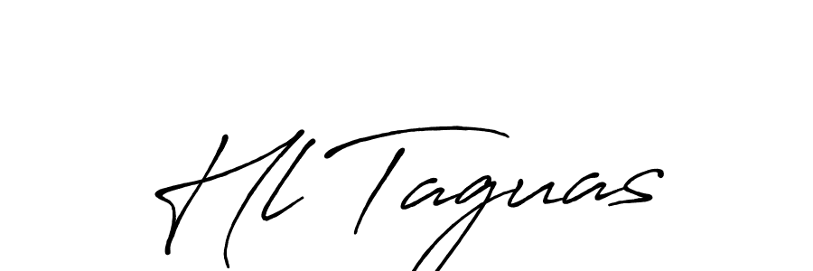 Design your own signature with our free online signature maker. With this signature software, you can create a handwritten (Antro_Vectra_Bolder) signature for name Hl Taguas. Hl Taguas signature style 7 images and pictures png