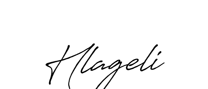 How to make Hlageli signature? Antro_Vectra_Bolder is a professional autograph style. Create handwritten signature for Hlageli name. Hlageli signature style 7 images and pictures png