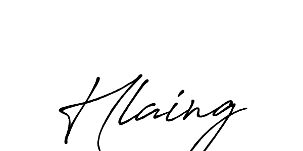 Make a beautiful signature design for name Hlaing. Use this online signature maker to create a handwritten signature for free. Hlaing signature style 7 images and pictures png