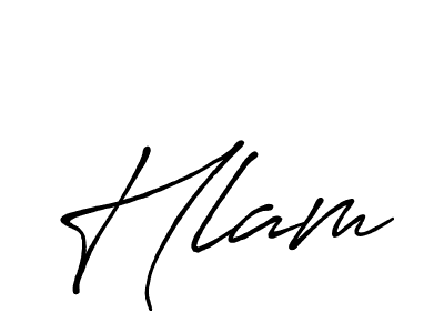 if you are searching for the best signature style for your name Hlam. so please give up your signature search. here we have designed multiple signature styles  using Antro_Vectra_Bolder. Hlam signature style 7 images and pictures png