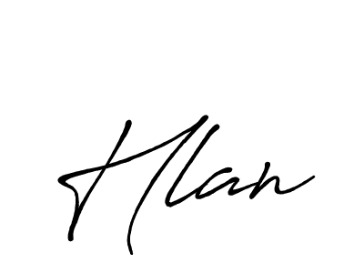 The best way (Antro_Vectra_Bolder) to make a short signature is to pick only two or three words in your name. The name Hlan include a total of six letters. For converting this name. Hlan signature style 7 images and pictures png