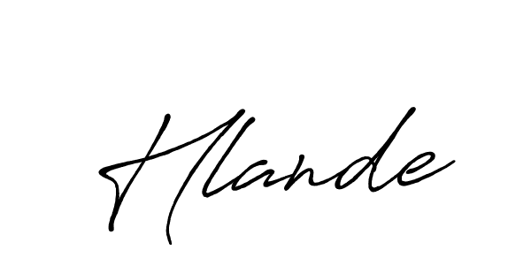 The best way (Antro_Vectra_Bolder) to make a short signature is to pick only two or three words in your name. The name Hlande include a total of six letters. For converting this name. Hlande signature style 7 images and pictures png