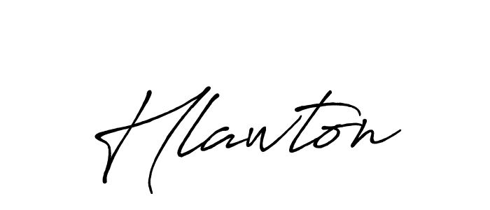 How to make Hlawton name signature. Use Antro_Vectra_Bolder style for creating short signs online. This is the latest handwritten sign. Hlawton signature style 7 images and pictures png