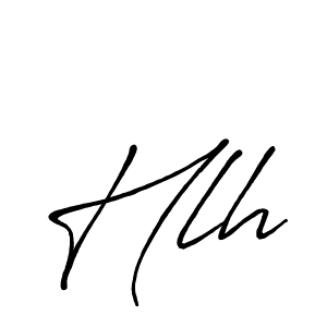 Use a signature maker to create a handwritten signature online. With this signature software, you can design (Antro_Vectra_Bolder) your own signature for name Hlh. Hlh signature style 7 images and pictures png