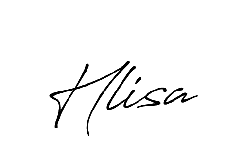 if you are searching for the best signature style for your name Hlisa. so please give up your signature search. here we have designed multiple signature styles  using Antro_Vectra_Bolder. Hlisa signature style 7 images and pictures png
