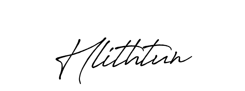 Make a beautiful signature design for name Hlithtun. With this signature (Antro_Vectra_Bolder) style, you can create a handwritten signature for free. Hlithtun signature style 7 images and pictures png