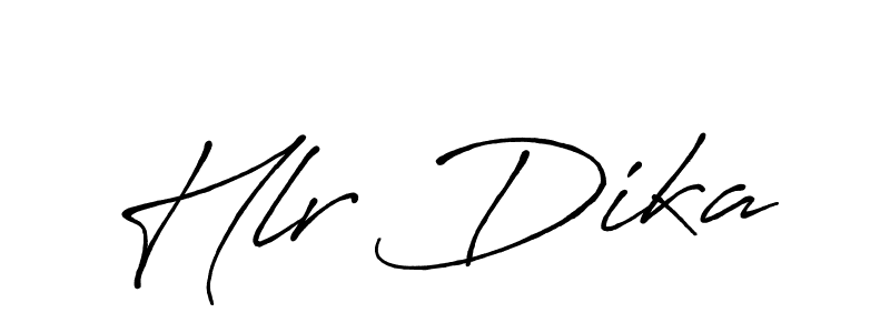 Also we have Hlr Dika name is the best signature style. Create professional handwritten signature collection using Antro_Vectra_Bolder autograph style. Hlr Dika signature style 7 images and pictures png