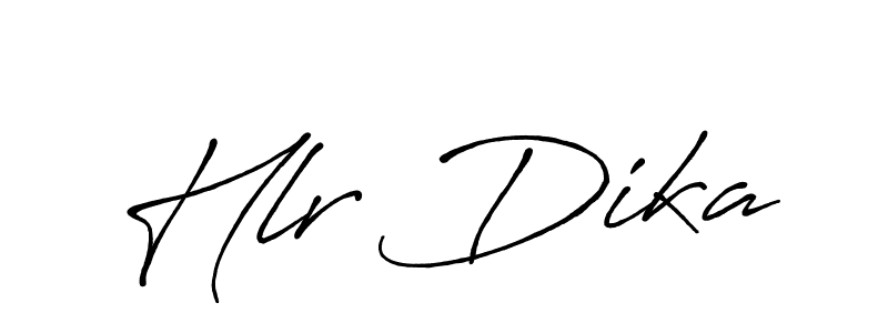 Also we have Hlr Dika name is the best signature style. Create professional handwritten signature collection using Antro_Vectra_Bolder autograph style. Hlr Dika signature style 7 images and pictures png