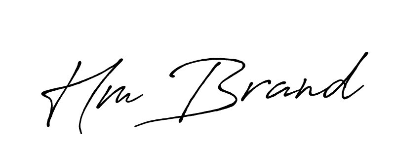 Also we have Hm Brand name is the best signature style. Create professional handwritten signature collection using Antro_Vectra_Bolder autograph style. Hm Brand signature style 7 images and pictures png
