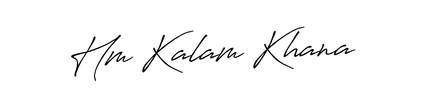 How to make Hm Kalam Khana signature? Antro_Vectra_Bolder is a professional autograph style. Create handwritten signature for Hm Kalam Khana name. Hm Kalam Khana signature style 7 images and pictures png