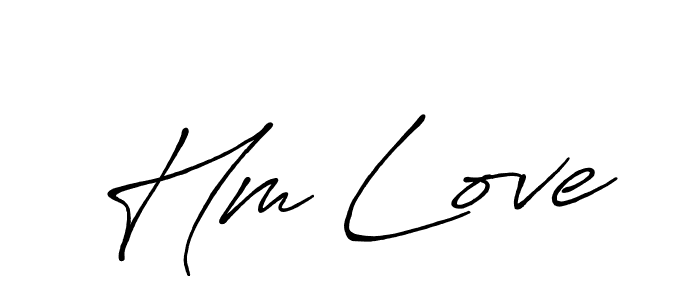 if you are searching for the best signature style for your name Hm Love. so please give up your signature search. here we have designed multiple signature styles  using Antro_Vectra_Bolder. Hm Love signature style 7 images and pictures png