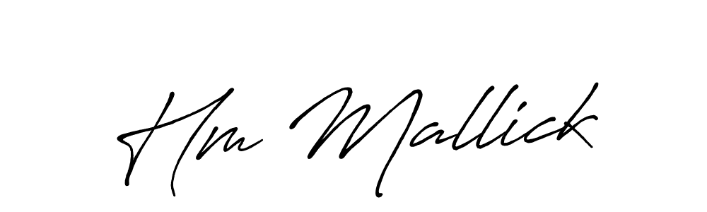 Make a short Hm Mallick signature style. Manage your documents anywhere anytime using Antro_Vectra_Bolder. Create and add eSignatures, submit forms, share and send files easily. Hm Mallick signature style 7 images and pictures png