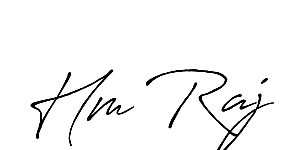 if you are searching for the best signature style for your name Hm Raj. so please give up your signature search. here we have designed multiple signature styles  using Antro_Vectra_Bolder. Hm Raj signature style 7 images and pictures png