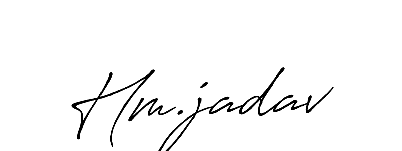 if you are searching for the best signature style for your name Hm.jadav. so please give up your signature search. here we have designed multiple signature styles  using Antro_Vectra_Bolder. Hm.jadav signature style 7 images and pictures png