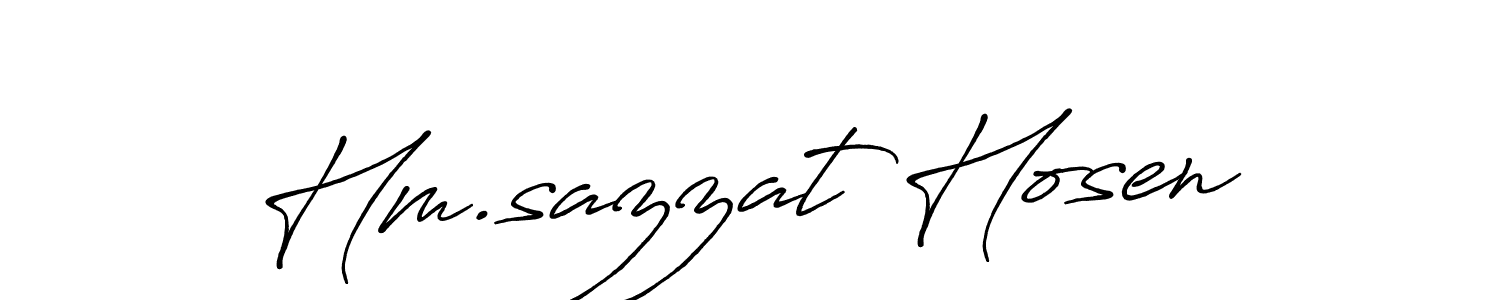 Make a beautiful signature design for name Hm.sazzat Hosen. Use this online signature maker to create a handwritten signature for free. Hm.sazzat Hosen signature style 7 images and pictures png