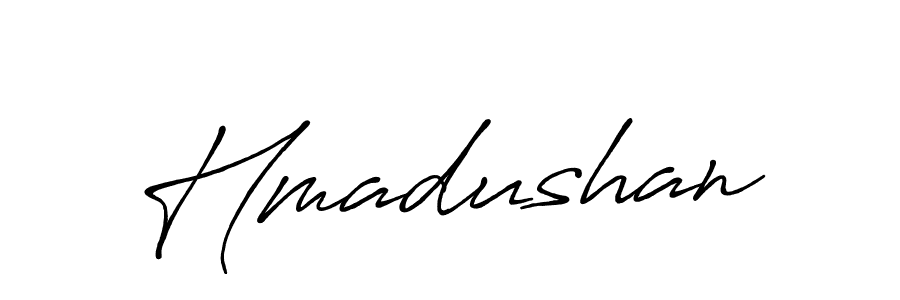 Also You can easily find your signature by using the search form. We will create Hmadushan name handwritten signature images for you free of cost using Antro_Vectra_Bolder sign style. Hmadushan signature style 7 images and pictures png