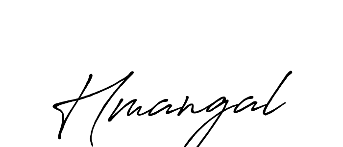 How to make Hmangal signature? Antro_Vectra_Bolder is a professional autograph style. Create handwritten signature for Hmangal name. Hmangal signature style 7 images and pictures png