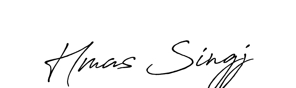 Create a beautiful signature design for name Hmas Singj. With this signature (Antro_Vectra_Bolder) fonts, you can make a handwritten signature for free. Hmas Singj signature style 7 images and pictures png