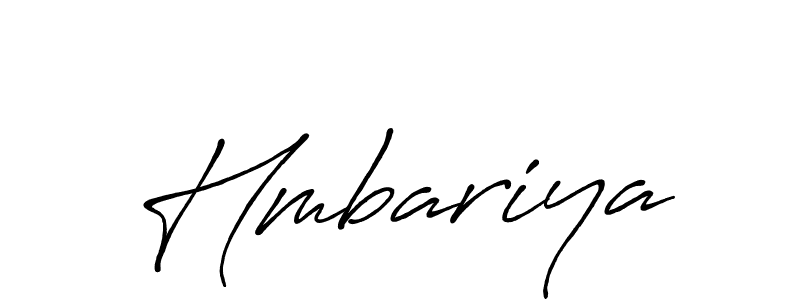 Design your own signature with our free online signature maker. With this signature software, you can create a handwritten (Antro_Vectra_Bolder) signature for name Hmbariya. Hmbariya signature style 7 images and pictures png