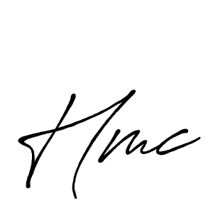 Also we have Hmc name is the best signature style. Create professional handwritten signature collection using Antro_Vectra_Bolder autograph style. Hmc signature style 7 images and pictures png