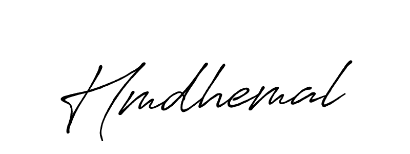 It looks lik you need a new signature style for name Hmdhemal. Design unique handwritten (Antro_Vectra_Bolder) signature with our free signature maker in just a few clicks. Hmdhemal signature style 7 images and pictures png