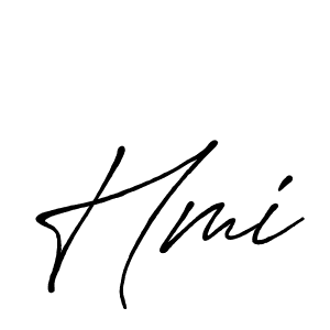 Create a beautiful signature design for name Hmi. With this signature (Antro_Vectra_Bolder) fonts, you can make a handwritten signature for free. Hmi signature style 7 images and pictures png