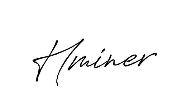 It looks lik you need a new signature style for name Hminer. Design unique handwritten (Antro_Vectra_Bolder) signature with our free signature maker in just a few clicks. Hminer signature style 7 images and pictures png