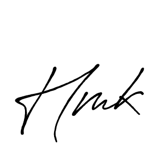 It looks lik you need a new signature style for name Hmk. Design unique handwritten (Antro_Vectra_Bolder) signature with our free signature maker in just a few clicks. Hmk signature style 7 images and pictures png