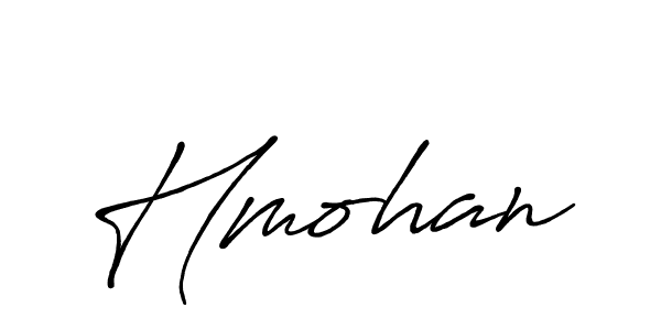 How to make Hmohan signature? Antro_Vectra_Bolder is a professional autograph style. Create handwritten signature for Hmohan name. Hmohan signature style 7 images and pictures png