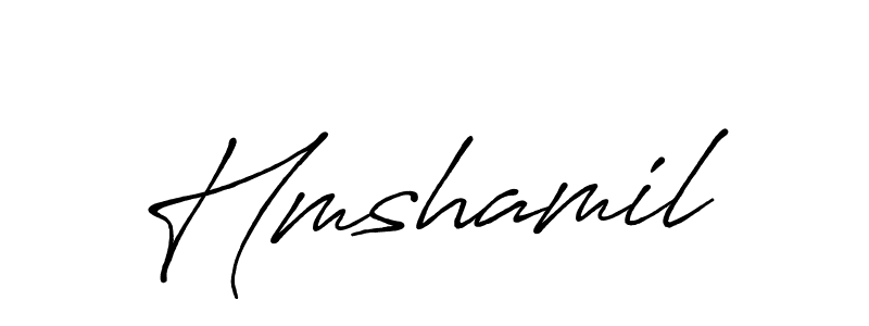 Create a beautiful signature design for name Hmshamil. With this signature (Antro_Vectra_Bolder) fonts, you can make a handwritten signature for free. Hmshamil signature style 7 images and pictures png