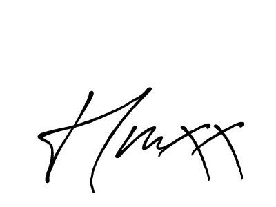 How to make Hmxx signature? Antro_Vectra_Bolder is a professional autograph style. Create handwritten signature for Hmxx name. Hmxx signature style 7 images and pictures png