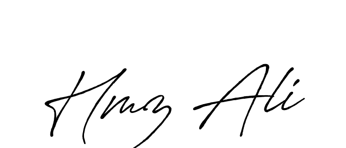 Similarly Antro_Vectra_Bolder is the best handwritten signature design. Signature creator online .You can use it as an online autograph creator for name Hmz Ali. Hmz Ali signature style 7 images and pictures png