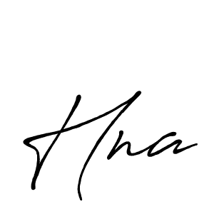 Create a beautiful signature design for name Hna. With this signature (Antro_Vectra_Bolder) fonts, you can make a handwritten signature for free. Hna signature style 7 images and pictures png