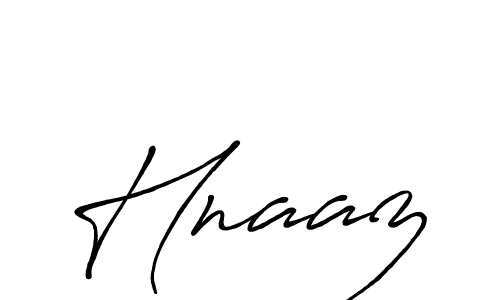 Create a beautiful signature design for name Hnaaz. With this signature (Antro_Vectra_Bolder) fonts, you can make a handwritten signature for free. Hnaaz signature style 7 images and pictures png