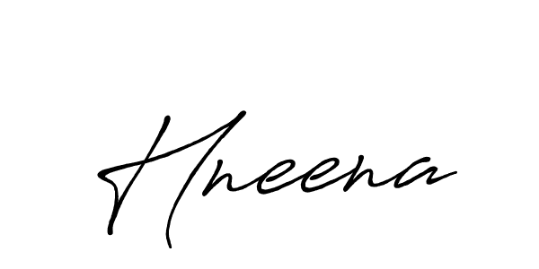 Make a beautiful signature design for name Hneena. With this signature (Antro_Vectra_Bolder) style, you can create a handwritten signature for free. Hneena signature style 7 images and pictures png