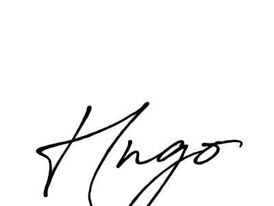 How to make Hngo signature? Antro_Vectra_Bolder is a professional autograph style. Create handwritten signature for Hngo name. Hngo signature style 7 images and pictures png