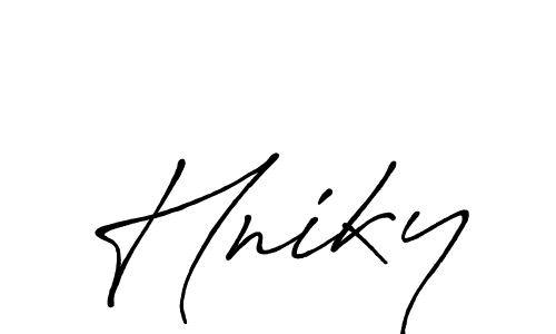 Use a signature maker to create a handwritten signature online. With this signature software, you can design (Antro_Vectra_Bolder) your own signature for name Hniky. Hniky signature style 7 images and pictures png