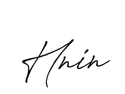 How to make Hnin signature? Antro_Vectra_Bolder is a professional autograph style. Create handwritten signature for Hnin name. Hnin signature style 7 images and pictures png