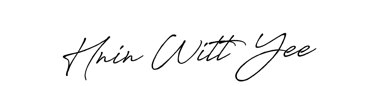Also You can easily find your signature by using the search form. We will create Hnin Witt Yee name handwritten signature images for you free of cost using Antro_Vectra_Bolder sign style. Hnin Witt Yee signature style 7 images and pictures png