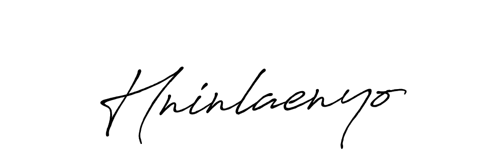 Design your own signature with our free online signature maker. With this signature software, you can create a handwritten (Antro_Vectra_Bolder) signature for name Hninlaenyo. Hninlaenyo signature style 7 images and pictures png