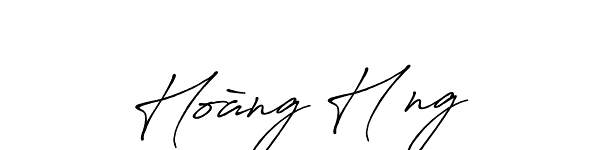 It looks lik you need a new signature style for name Hoàng Hưng. Design unique handwritten (Antro_Vectra_Bolder) signature with our free signature maker in just a few clicks. Hoàng Hưng signature style 7 images and pictures png